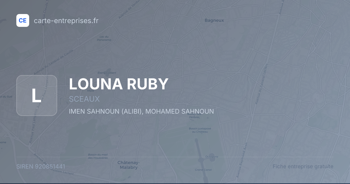 LOUNA RUBY — 920851441 — fiche entreprise