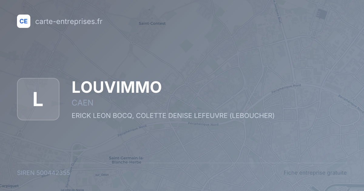 LOUVIMMO — 500442355 — fiche entreprise