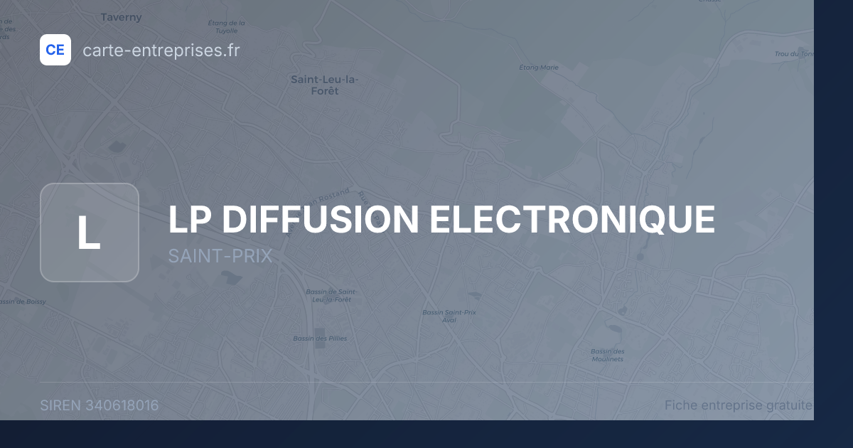 LP DIFFUSION ELECTRONIQUE — 340618016 — fiche entreprise