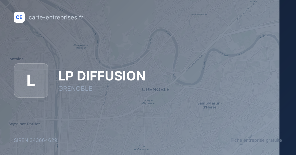 LP DIFFUSION — 343664629 — fiche entreprise