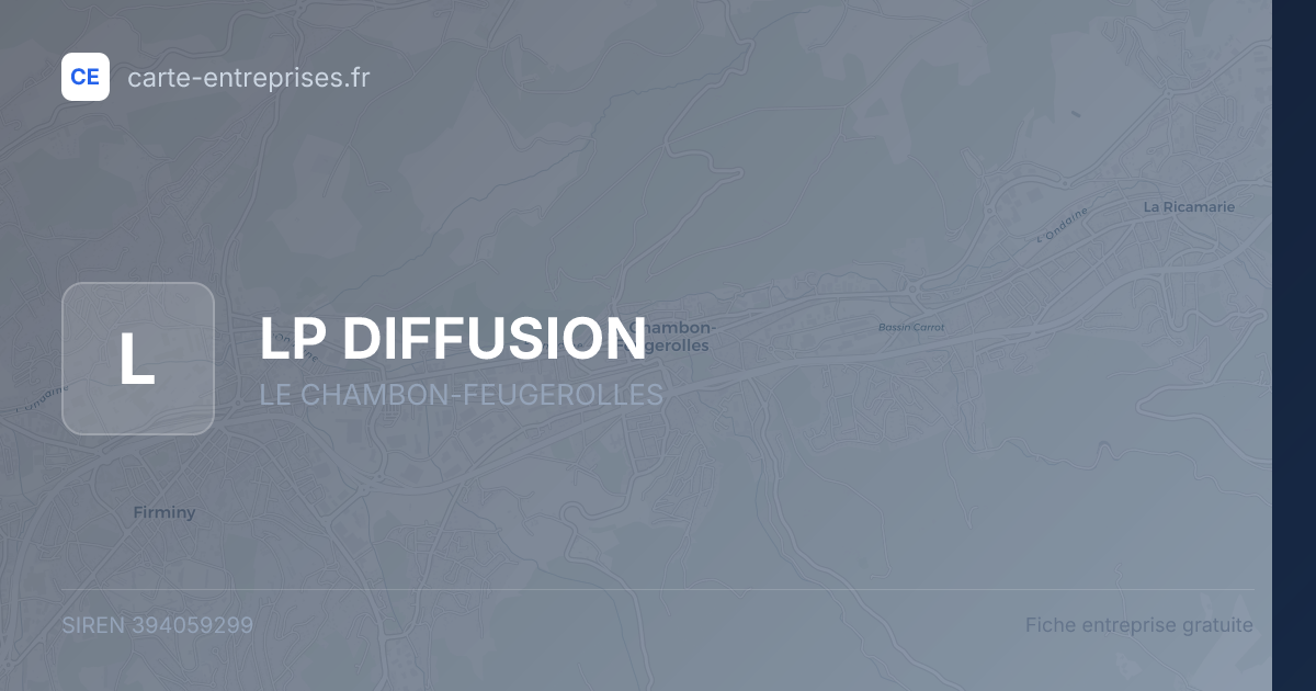 LP DIFFUSION — 394059299 — fiche entreprise