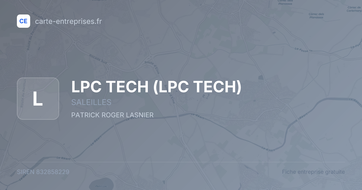 LPC TECH — 832858229 — fiche entreprise
