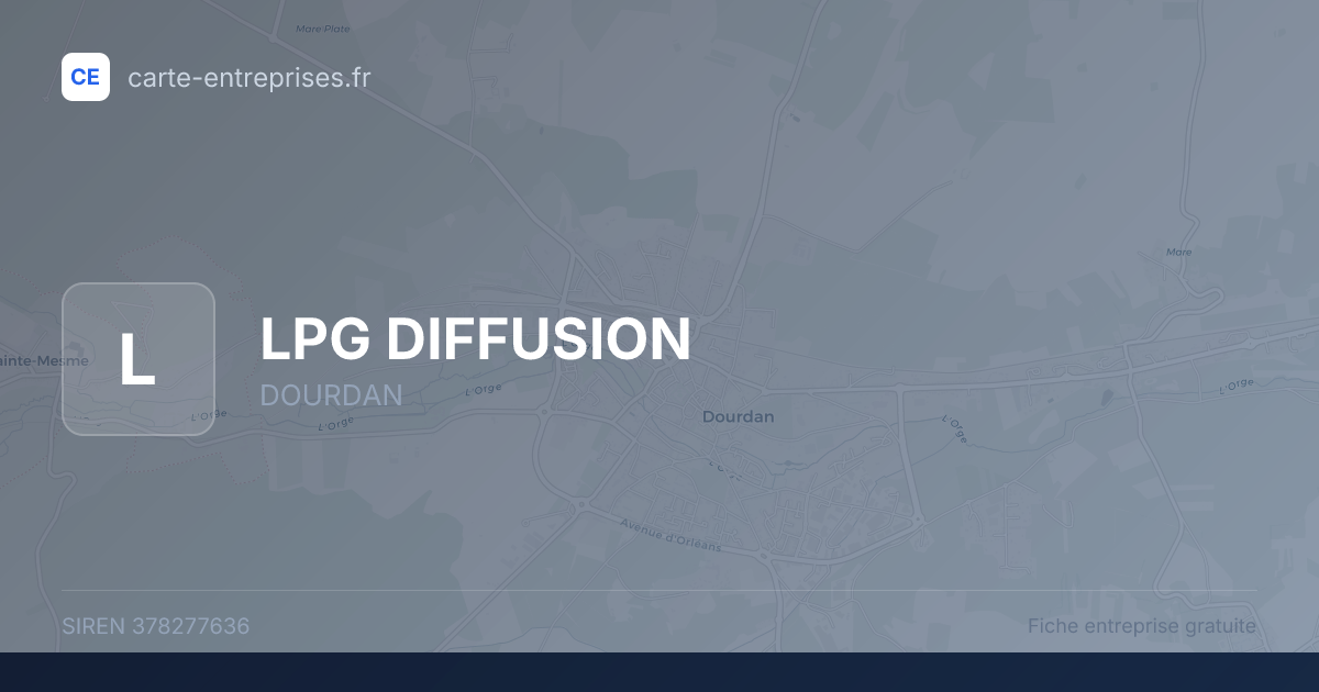 LPG DIFFUSION — 378277636 — fiche entreprise