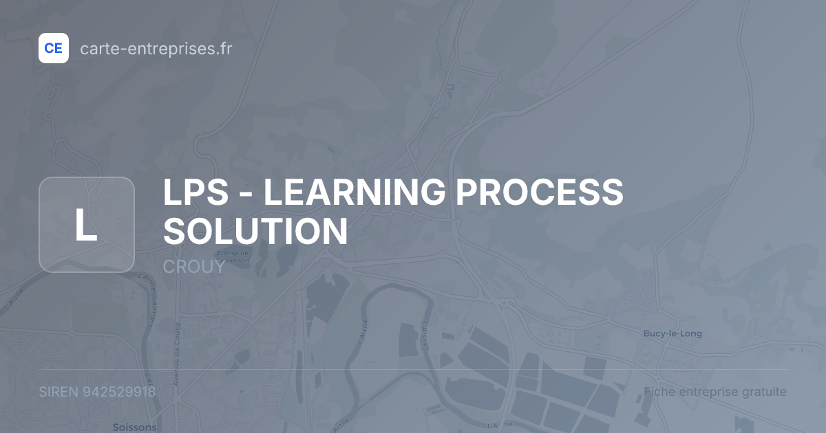 LPS - LEARNING PROCESS SOLUTION — 942529918 — fiche entreprise