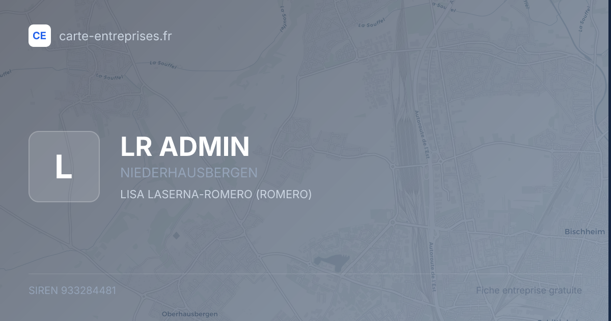 LR ADMIN — 933284481 — fiche entreprise