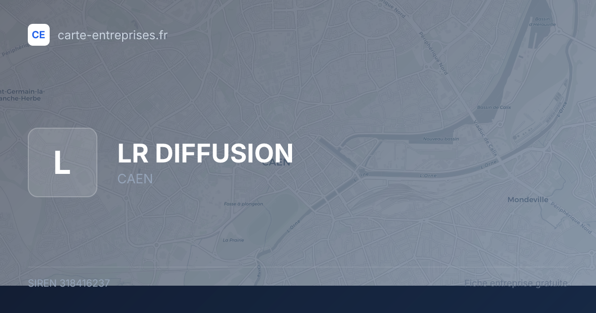 LR DIFFUSION — 318416237 — fiche entreprise