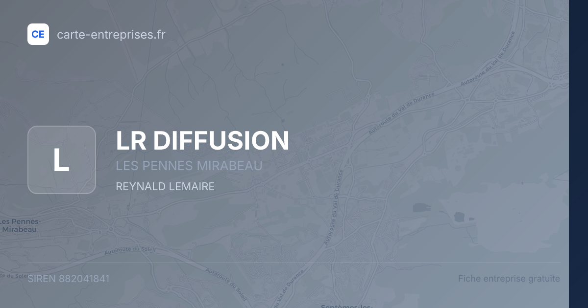 LR DIFFUSION — 882041841 — fiche entreprise