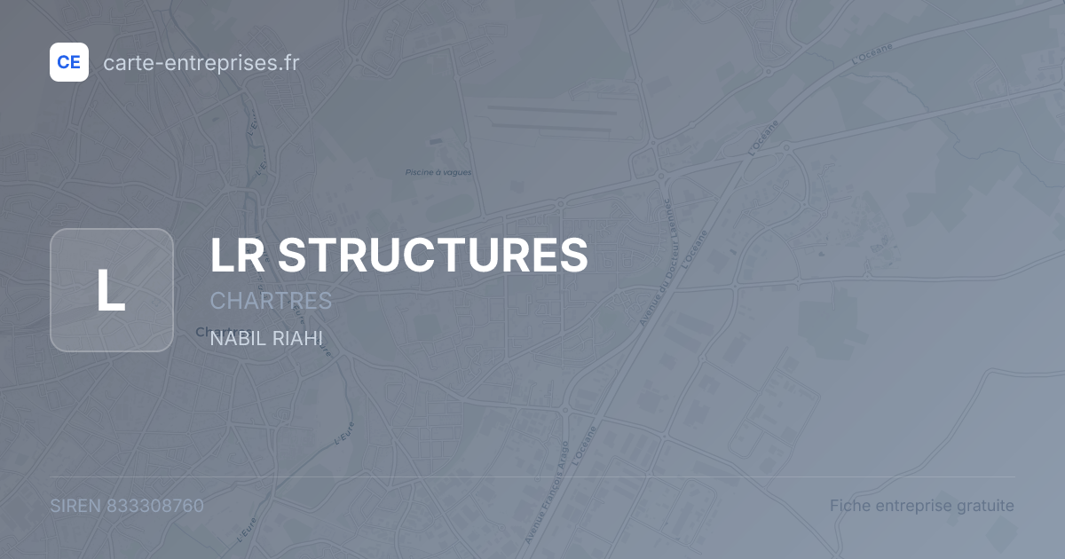LR STRUCTURES — 833308760 — fiche entreprise