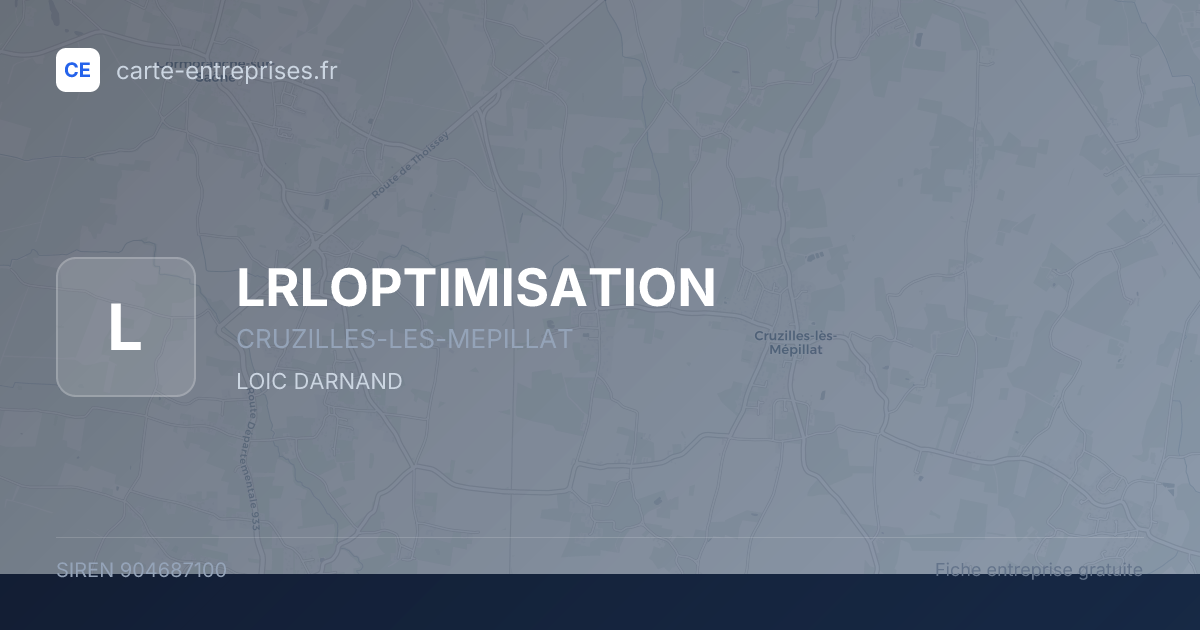 LRLOPTIMISATION — 904687100 — fiche entreprise