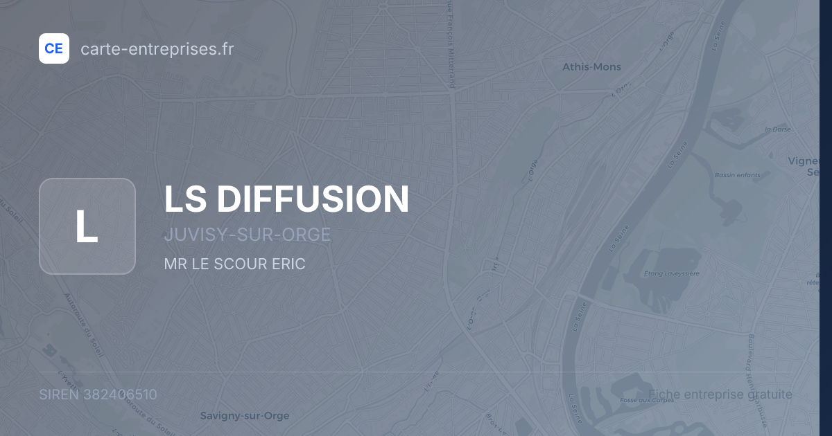 LS DIFFUSION — 382406510 — fiche entreprise