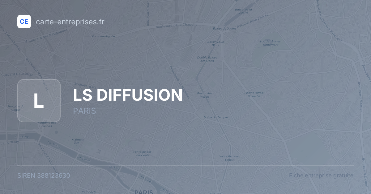 LS DIFFUSION — 388123630 — fiche entreprise
