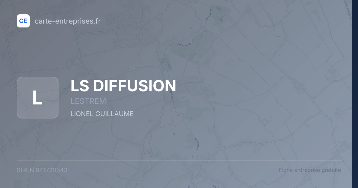 LS DIFFUSION — 941730343 — fiche entreprise