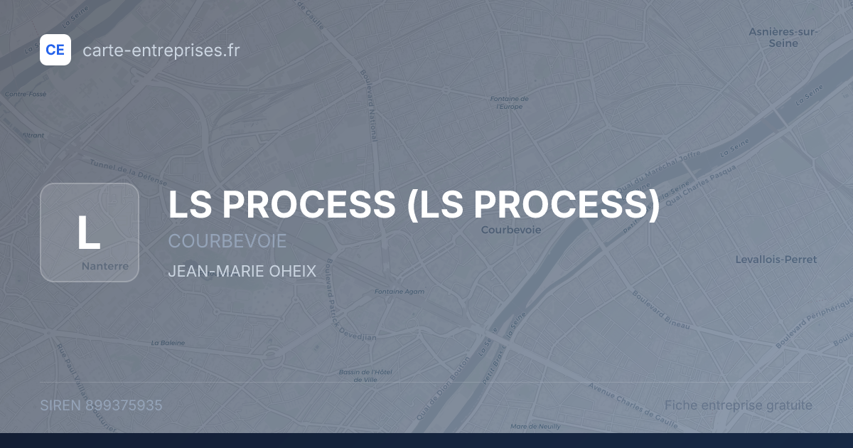 LS PROCESS — 899375935 — fiche entreprise