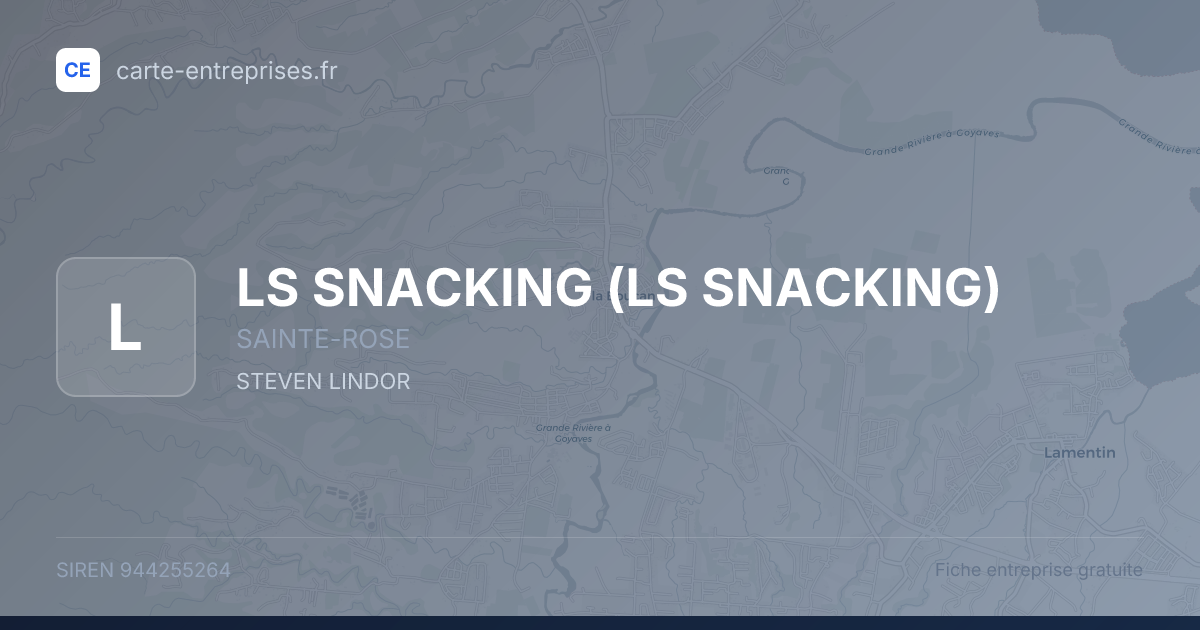 LS SNACKING — 944255264 — fiche entreprise