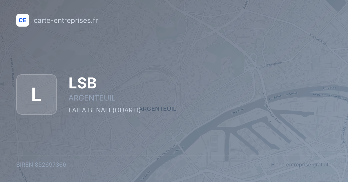 LSB — 852697366 — fiche entreprise
