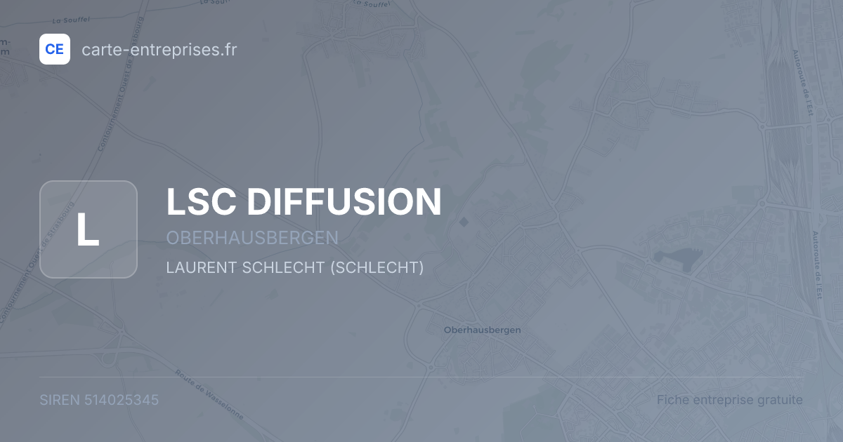 LSC DIFFUSION — 514025345 — fiche entreprise