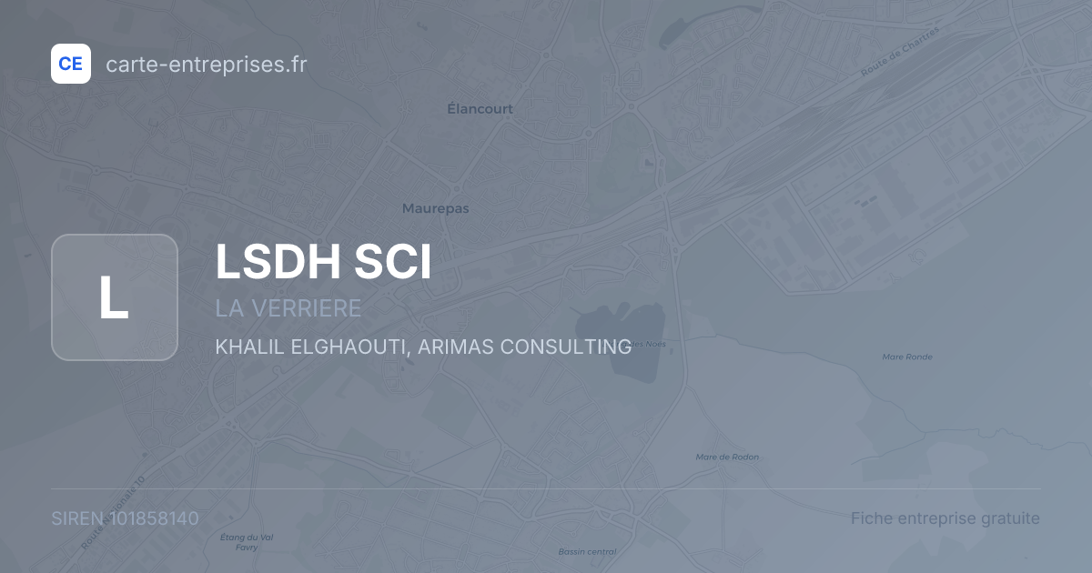 LSDH SCI — 101858140 — fiche entreprise