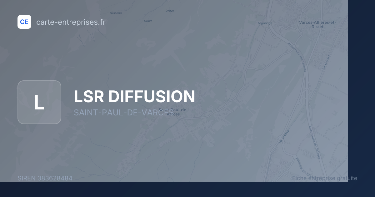 LSR DIFFUSION — 383628484 — fiche entreprise