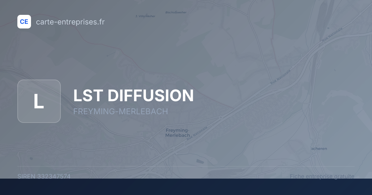 LST DIFFUSION — 332347574 — fiche entreprise