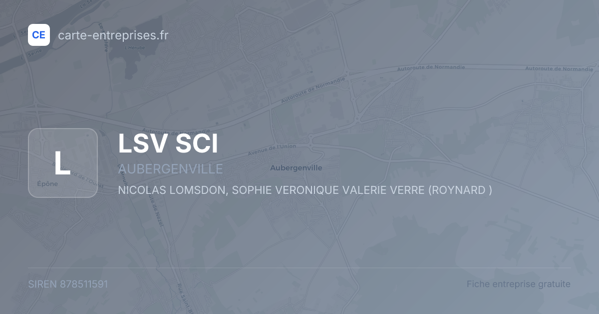 LSV SCI — 878511591 — fiche entreprise