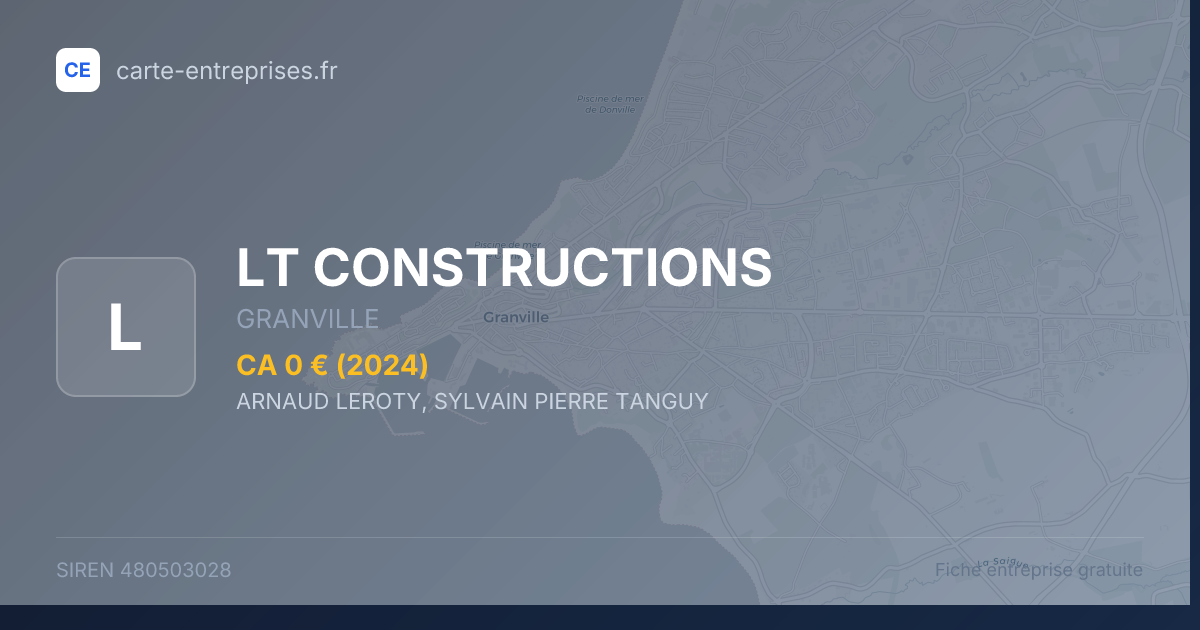 LT CONSTRUCTIONS — 480503028 — fiche entreprise