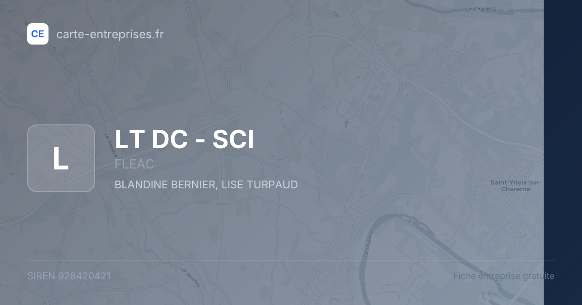 LT DC - SCI — 928420421 — fiche entreprise