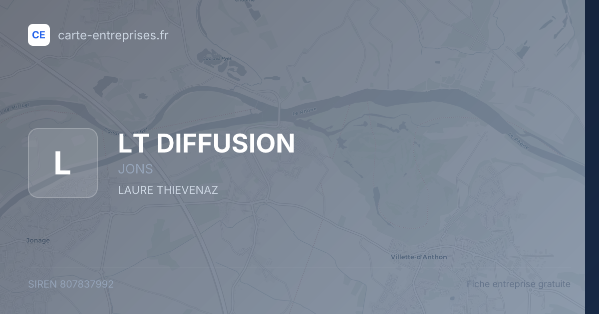 LT DIFFUSION — 807837992 — fiche entreprise