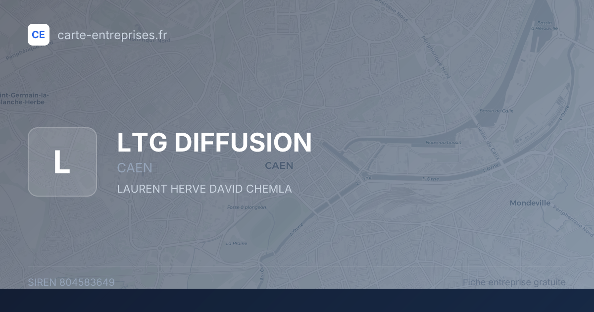 LTG DIFFUSION — 804583649 — fiche entreprise