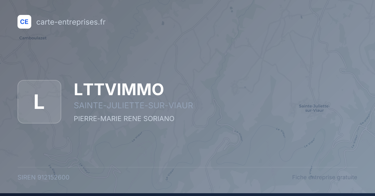 LTTVIMMO — 912152600 — fiche entreprise