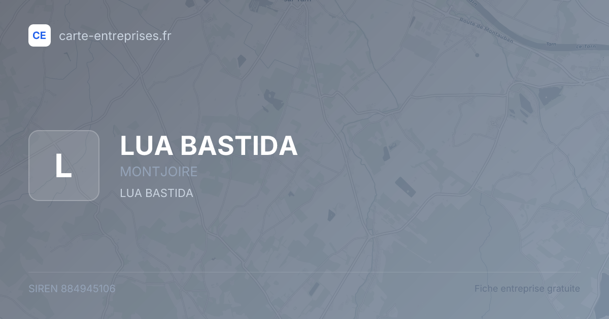 LUA BASTIDA — 884945106 — fiche entreprise