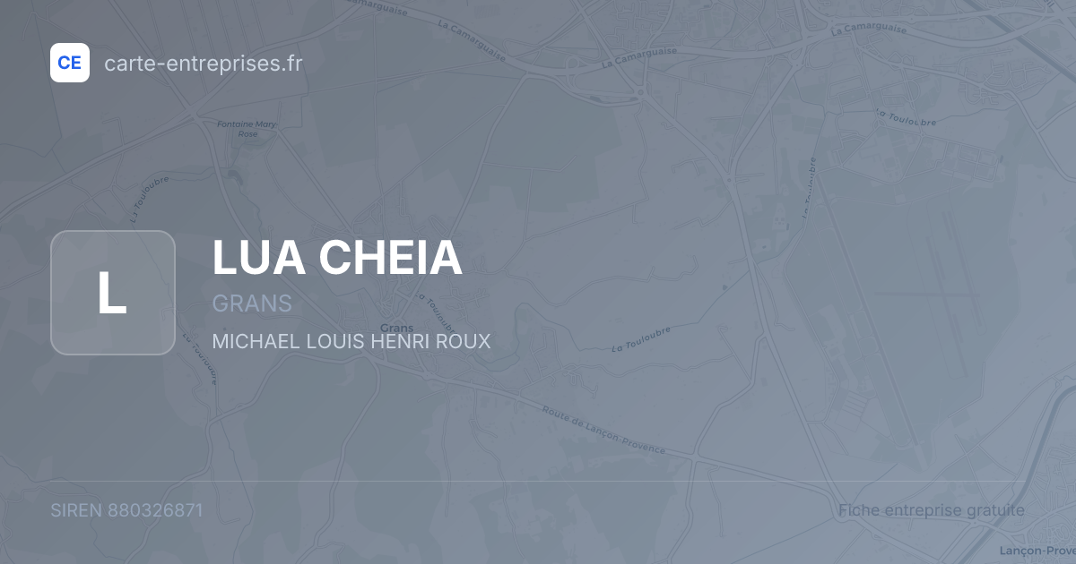 LUA CHEIA — 880326871 — fiche entreprise