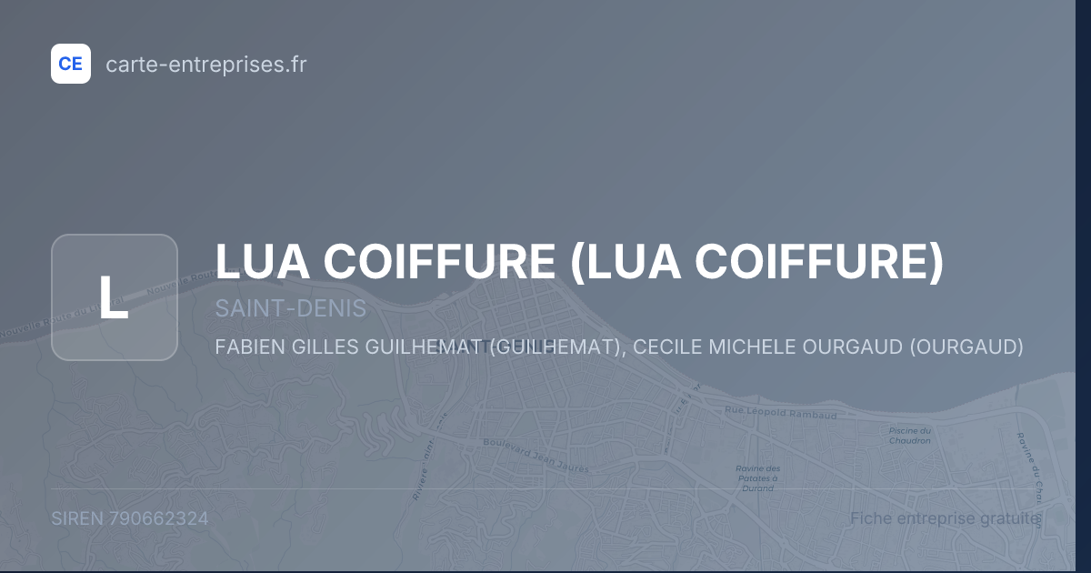 LUA COIFFURE — 790662324 — fiche entreprise