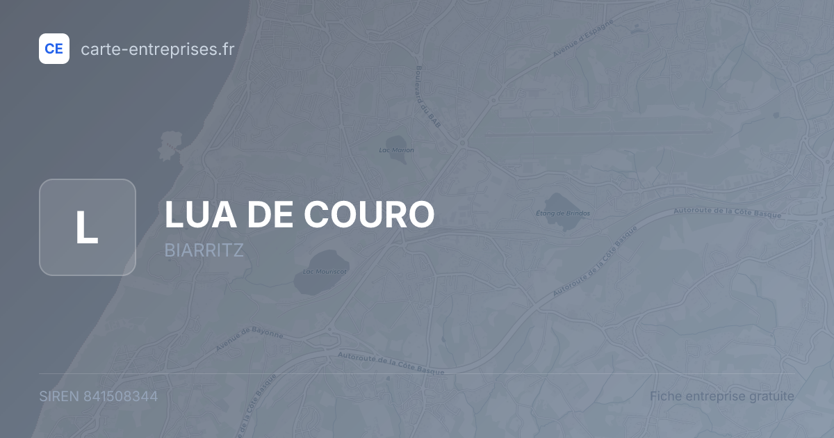 LUA DE COURO — 841508344 — fiche entreprise