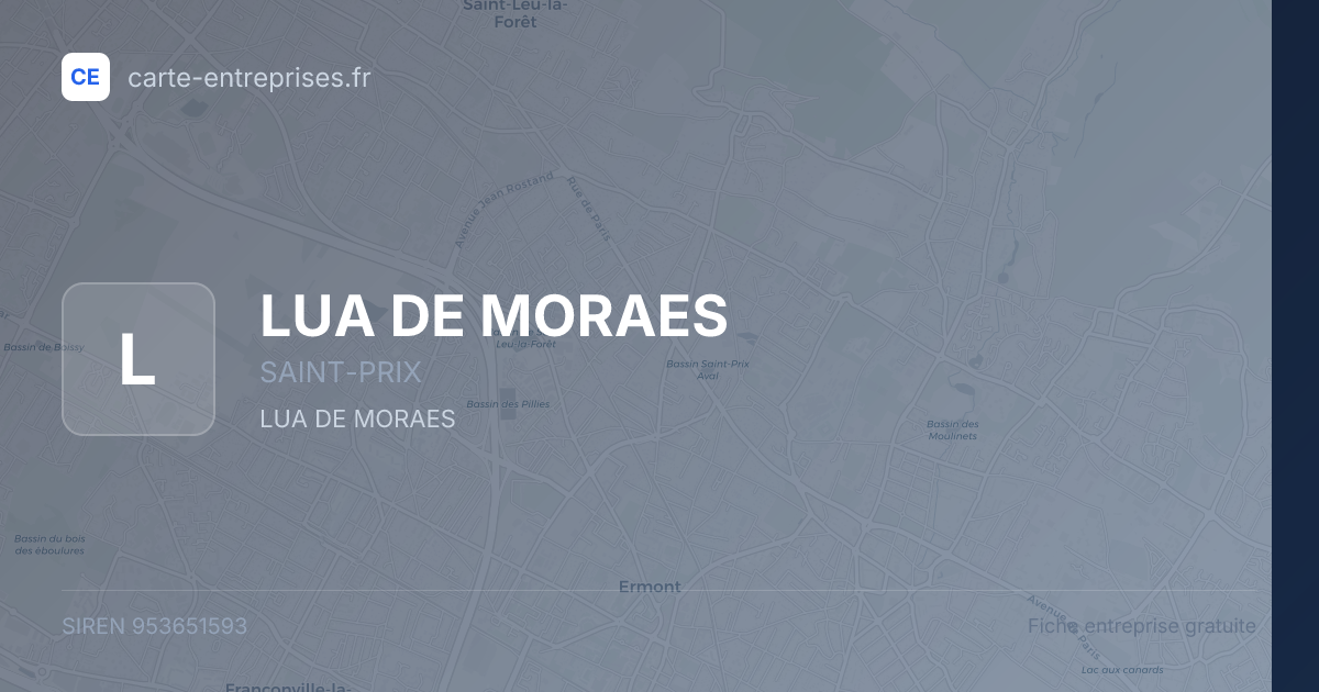 LUA DE MORAES — 953651593 — fiche entreprise