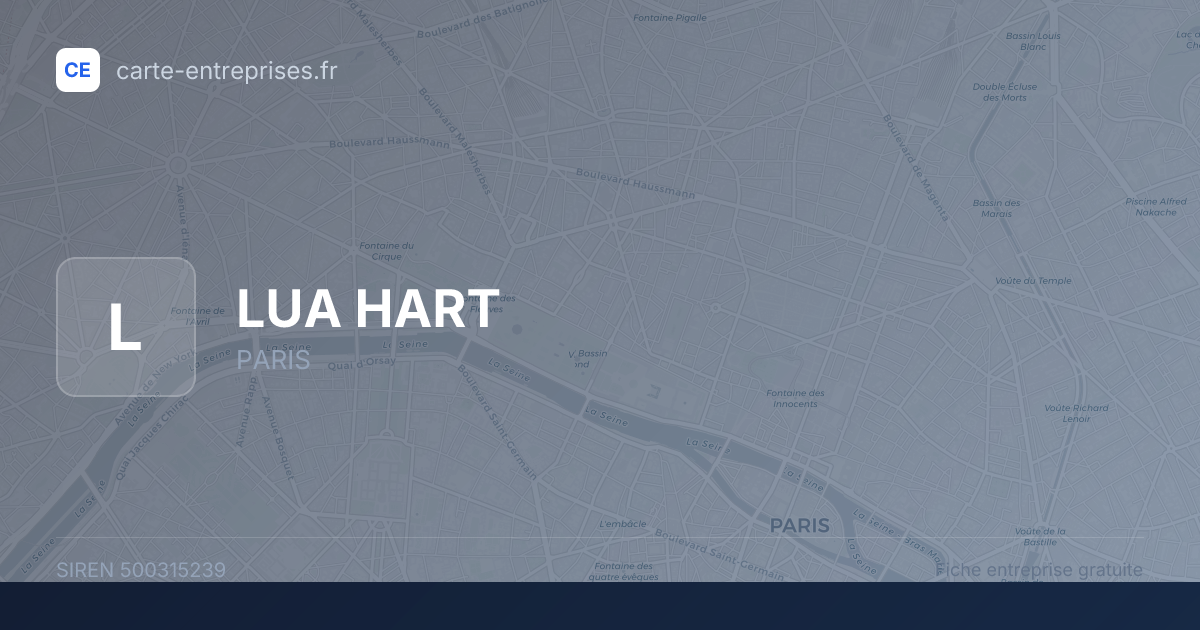 LUA HART — 500315239 — fiche entreprise