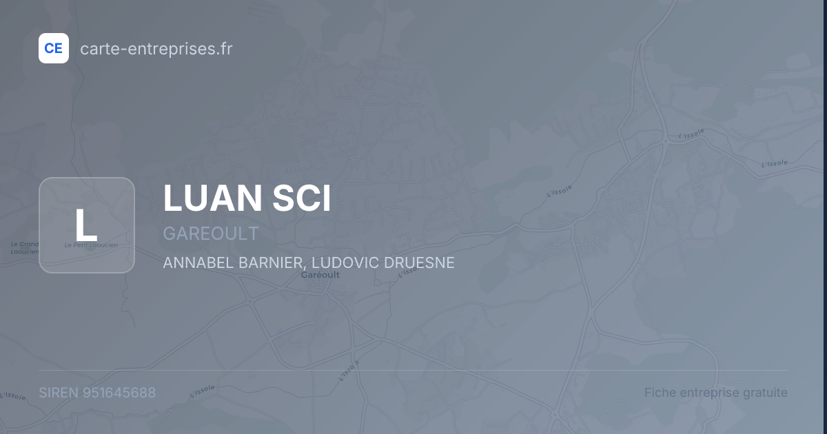 LUAN SCI — 951645688 — fiche entreprise