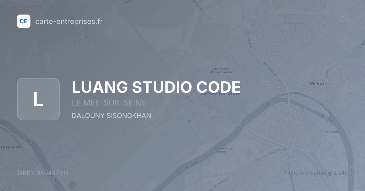LUANG STUDIO CODE — 940487515 — fiche entreprise