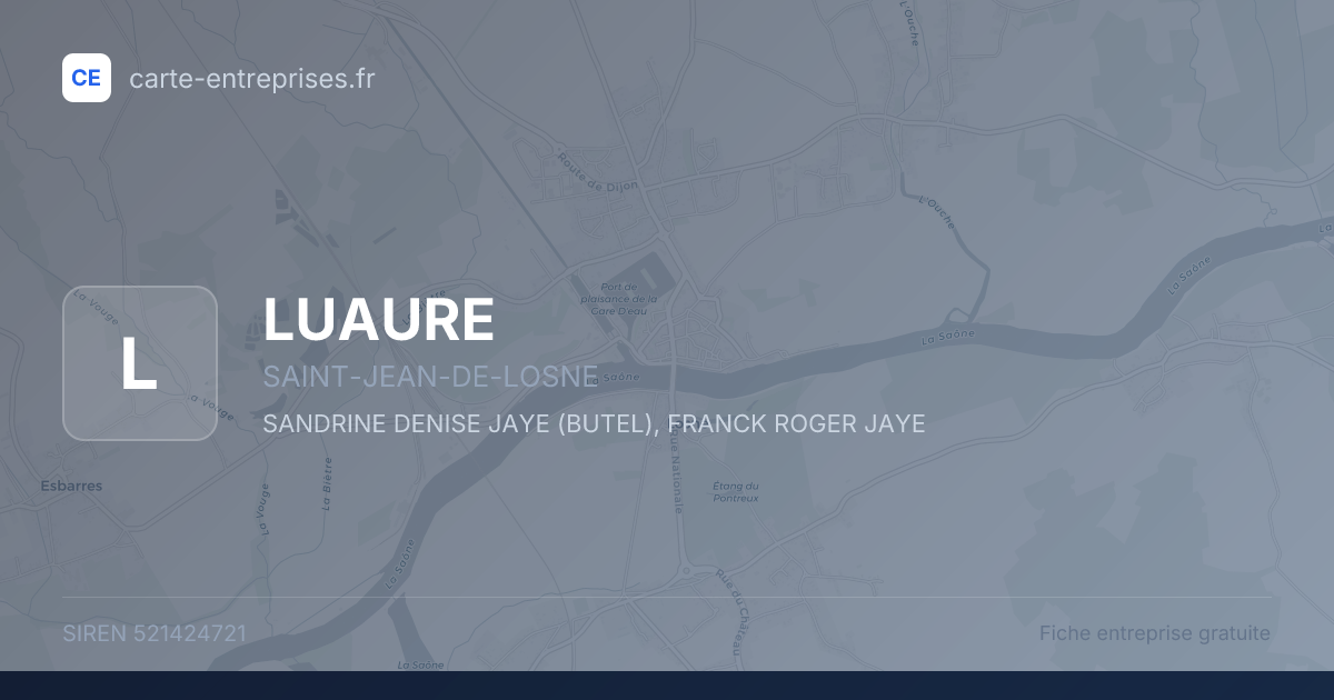 LUAURE — 521424721 — fiche entreprise