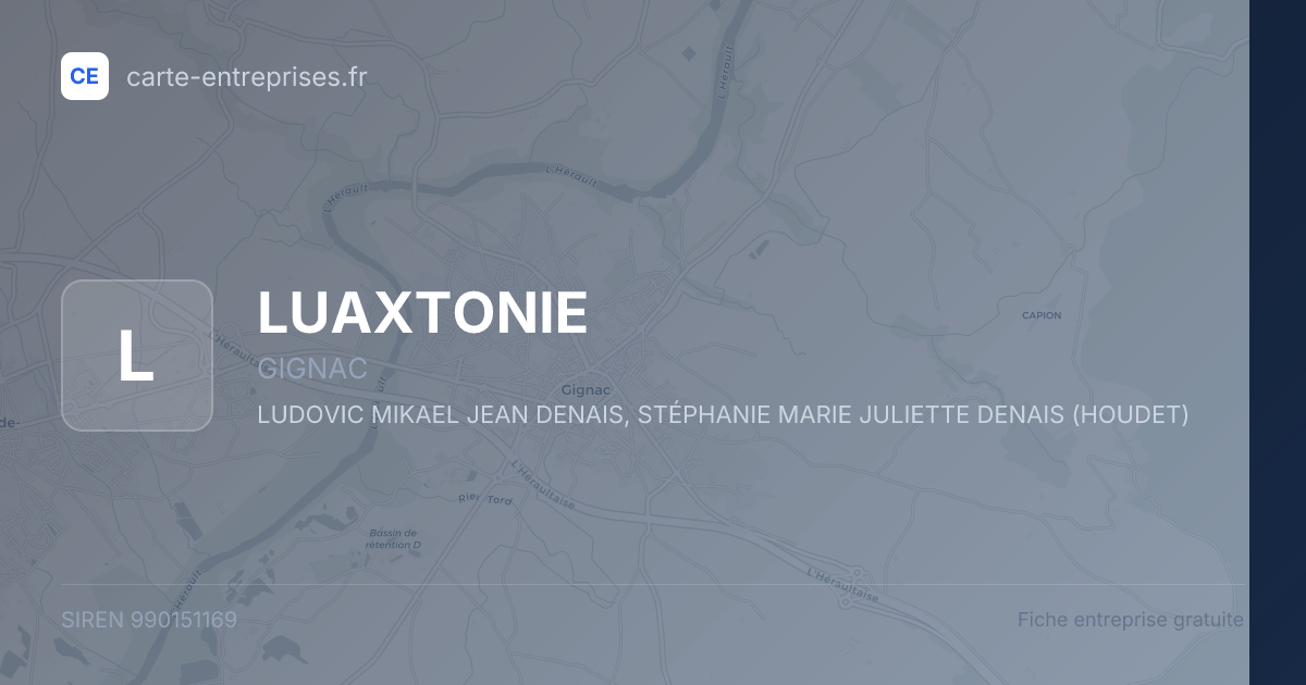 LUAXTONIE — 990151169 — fiche entreprise