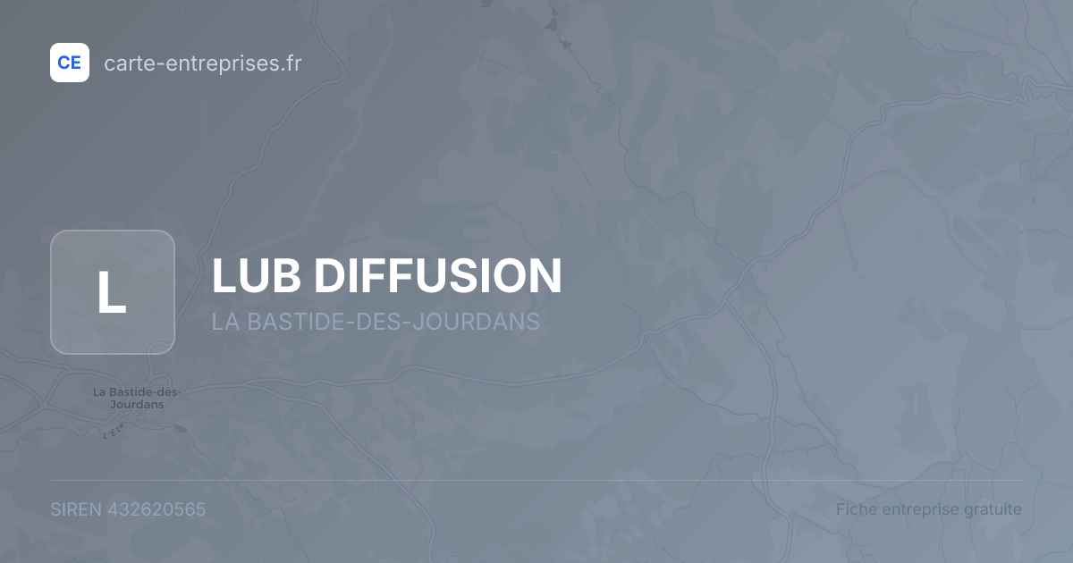 LUB DIFFUSION — 432620565 — fiche entreprise