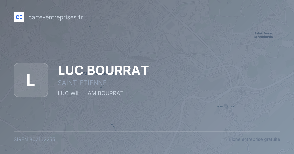 LUC BOURRAT — 802162255 — fiche entreprise