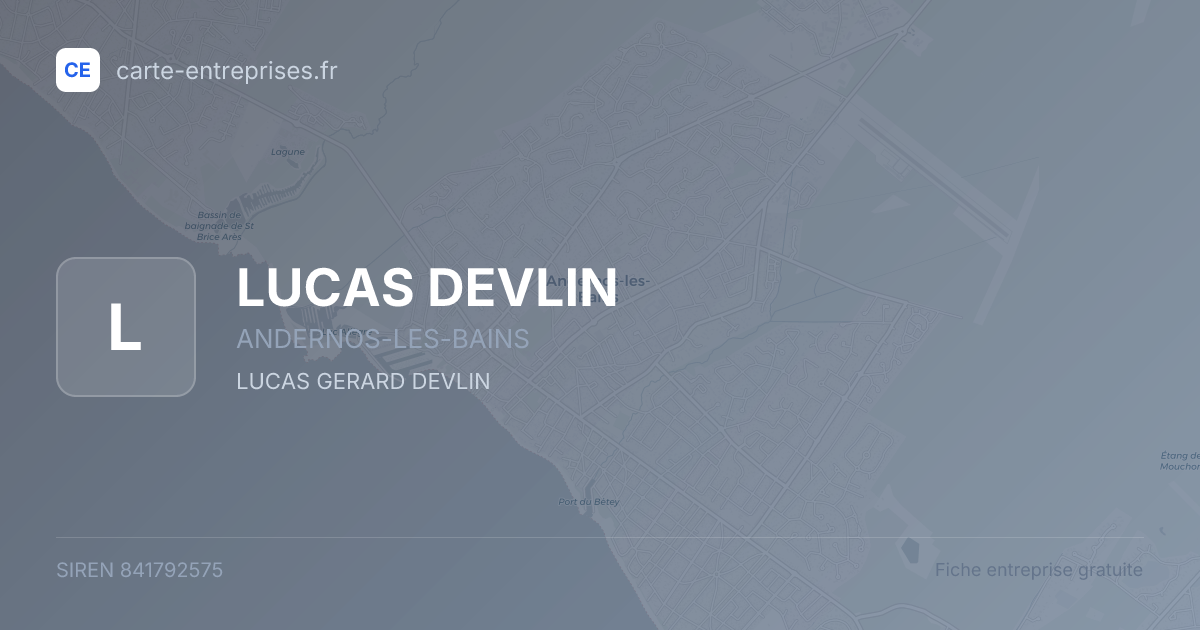 LUCAS DEVLIN — 841792575 — fiche entreprise