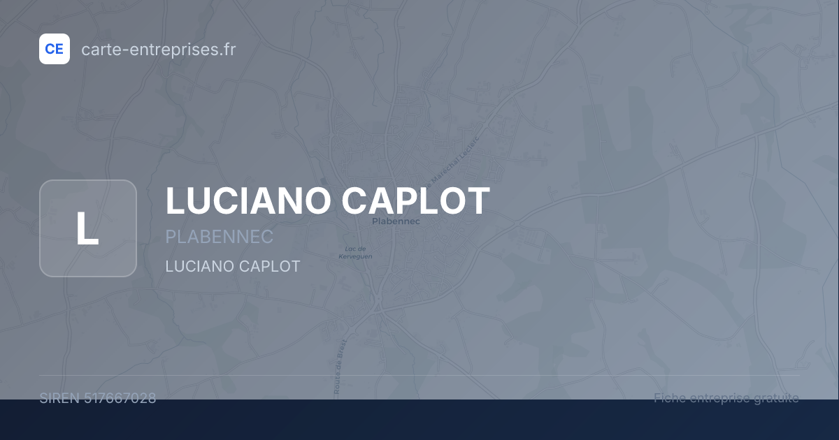 LUCIANO CAPLOT — 517667028 — fiche entreprise
