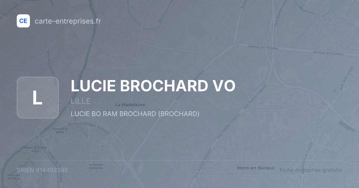 LUCIE BROCHARD VO — 814492385 — fiche entreprise