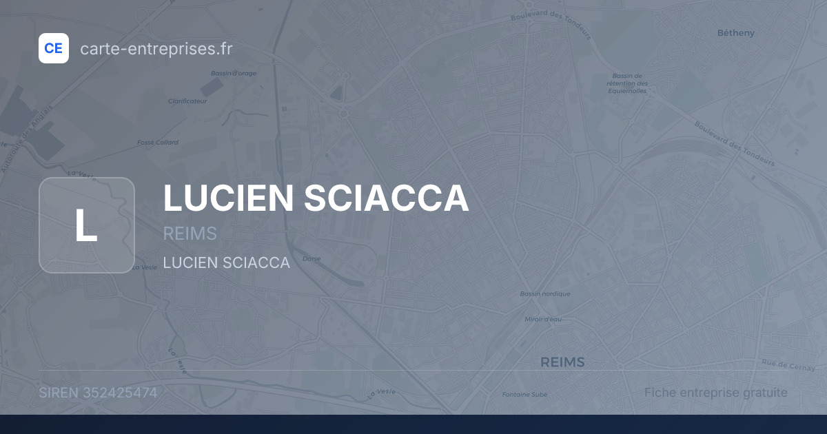 LUCIEN SCIACCA — 352425474 — fiche entreprise