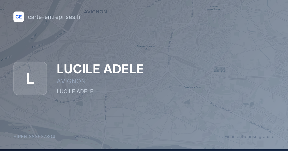 LUCILE ADELE — 883627804 — fiche entreprise