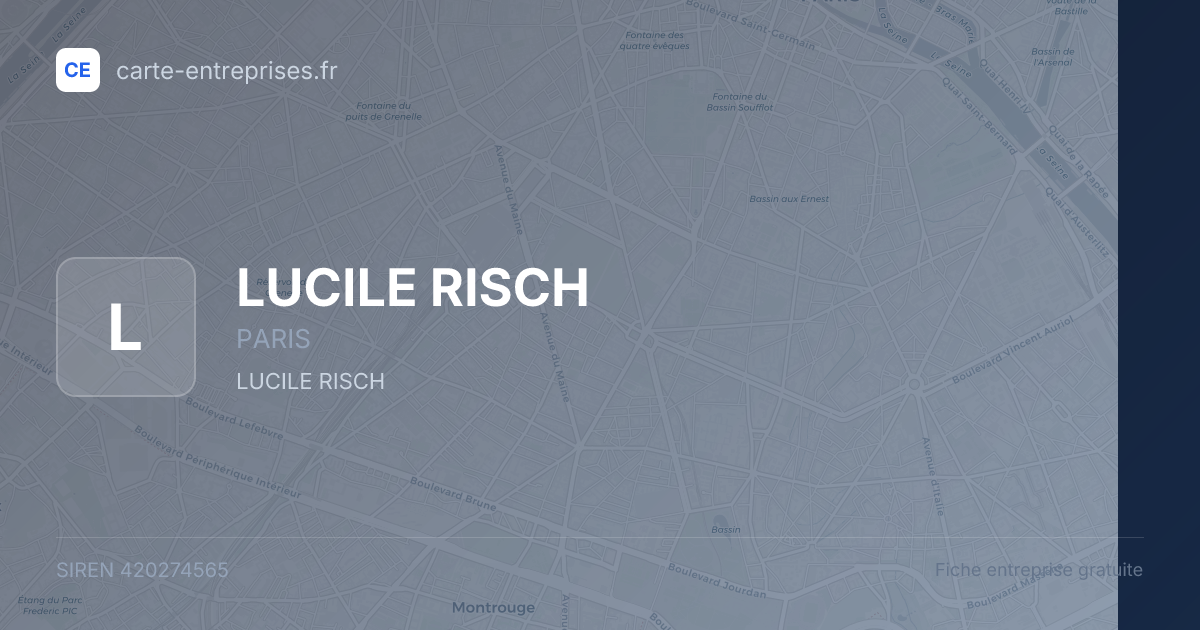 LUCILE RISCH — 420274565 — fiche entreprise