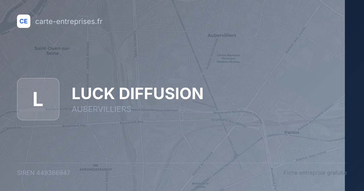 LUCK DIFFUSION — 449366947 — fiche entreprise