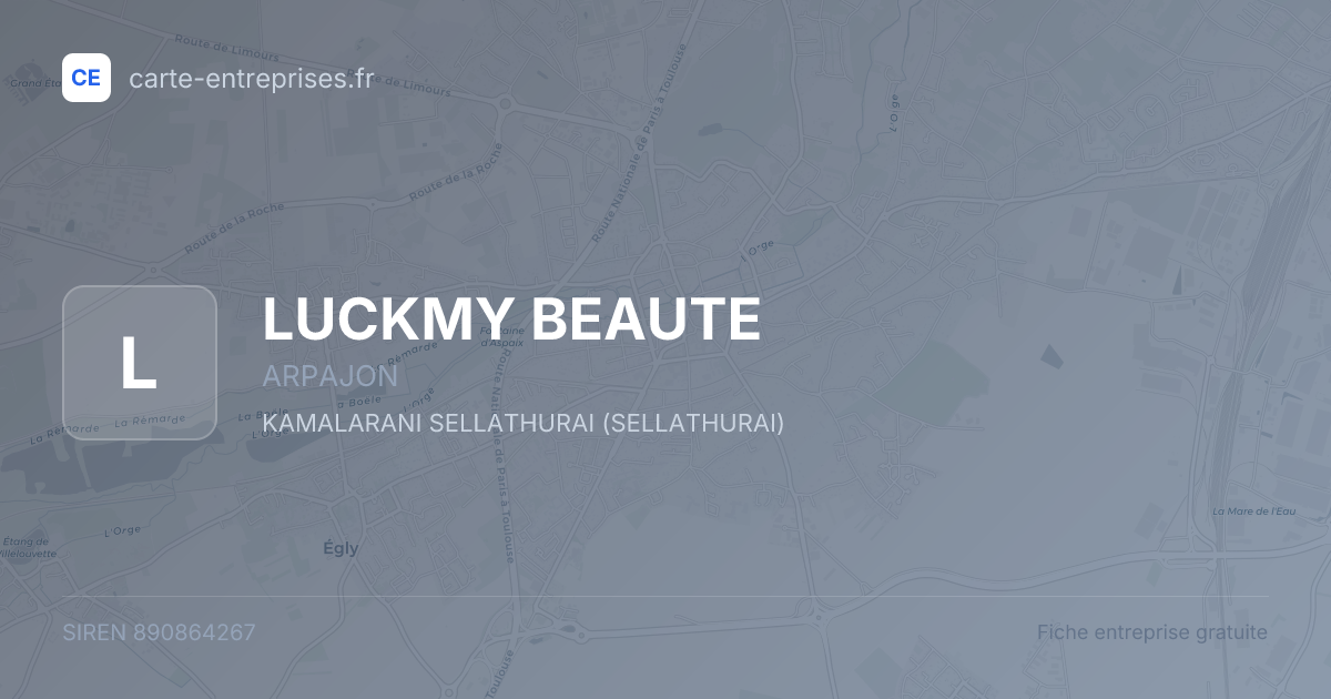 LUCKMY BEAUTE — 890864267 — fiche entreprise