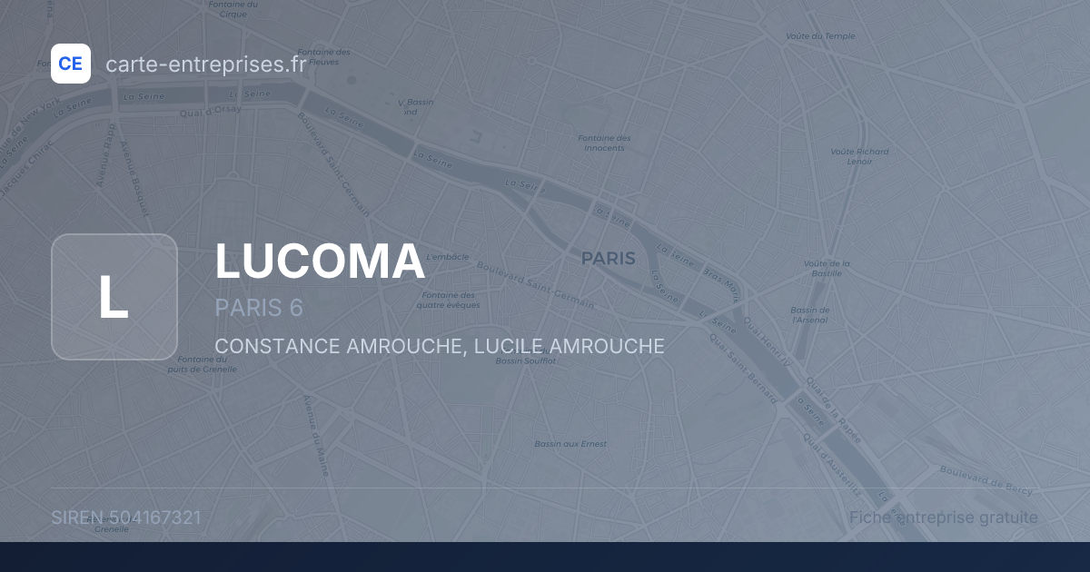 LUCOMA — 504167321 — fiche entreprise